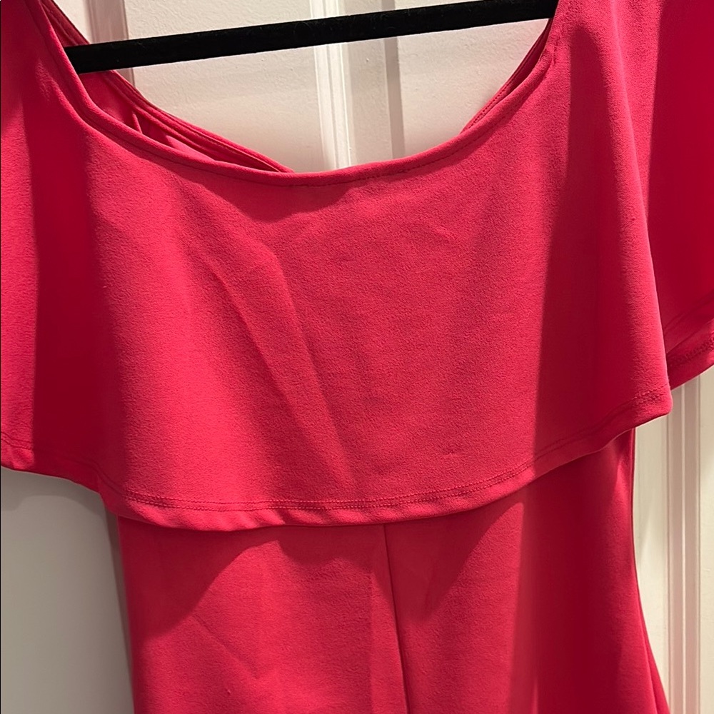 Pink Off-Shoulder Bodycon Mini Dress - Picture 6 of 6